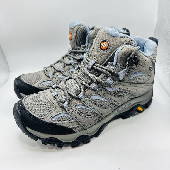 Merrell Moab 3 Mid Waterproof ‘Granite’ Grey Vibram (J500162) Women’s Size 8 - Picture 3 of 8